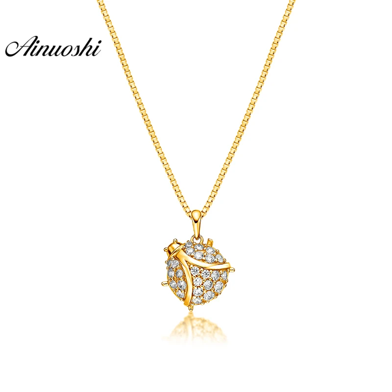 AINUOSHI 10K Solid Yellow Gold Pendant Little Insect Pendant SONA Simulated Diamond Women Men Gold Jewelry 1.8g Separate Pendant 
AINUOSHI 10K Solid Yellow Gold Pendant Little Insect Pendant SONA Simulated Diamond Women Men Gold Jewelry 1.8g Separate Pendant