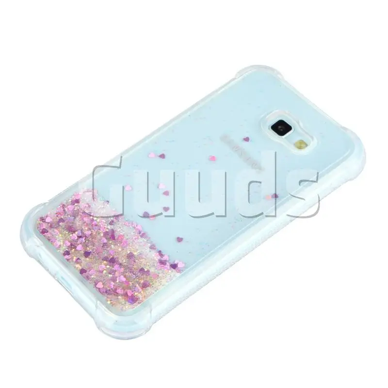Dynamic Liquid Glitter Sand Quicksand Star TPU Case for Samsung Galaxy A7 2017 A720 - Rose