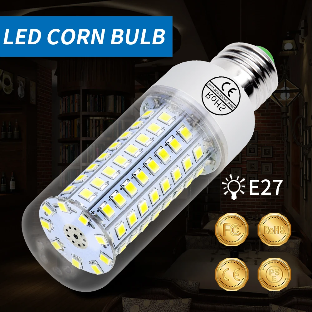 CanLing E27 LED Lamp 220V Corn Light Bulb 5730 SMD 2835 E14 Bombillas Led Bulb 30 36 48 56 69 89 102leds Decoration Home Lampada
CanLing E27 LED Lamp 220V Corn Light Bulb 5730 SMD 2835 E14 Bombillas Led Bulb 30 36 48 56 69 89 102leds Decoration Home Lampada