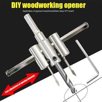 Adjustable Drill Bit Woodworking Hole Opener Metal Wood Circle Hole Saw Drill Bit Cutter LKS99
Adjustable Drill Bit Woodworking Hole Opener Metal Wood Circle Hole Saw Drill Bit Cutter LKS99