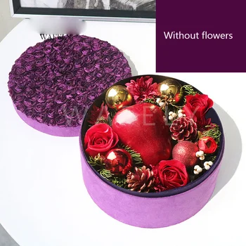 WFL009FPR-Faux leather deer velvet cover outsole round gift box flowers soap flower eternal flower box jewelry storage box
WFL009FPR-Faux leather deer velvet cover outsole round gift box flowers soap flower eternal flower box jewelry storage box