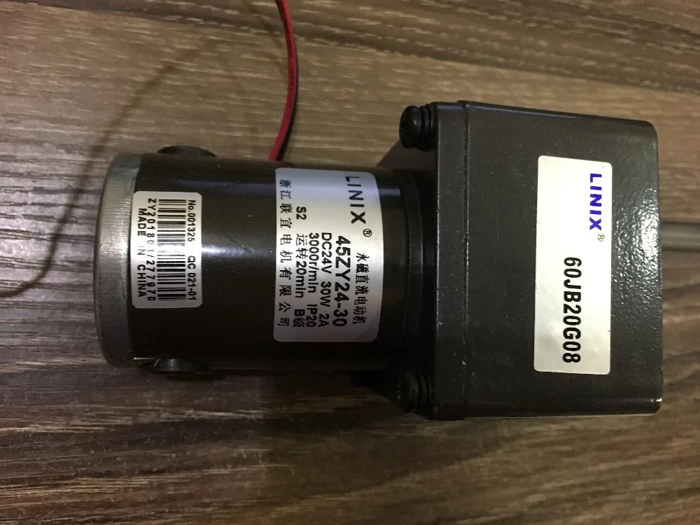 Deceleration DC Motor LINIX motor to Motor 45ZY24-30 / 60JB20G DC gearmotors new original
Deceleration DC Motor LINIX motor to Motor 45ZY24-30 / 60JB20G DC gearmotors new original