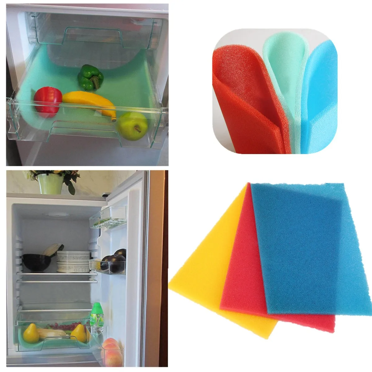 Kitchen Fridge Freezer Drawer Fresh Food Saver Fish Fruit Vegetable Open-cell Foam Mat Pat Reduce Mould/Odours Reusable Washable
Kitchen Fridge Freezer Drawer Fresh Food Saver Fish Fruit Vegetable Open-cell Foam Mat Pat Reduce Mould/Odours Reusable Washable