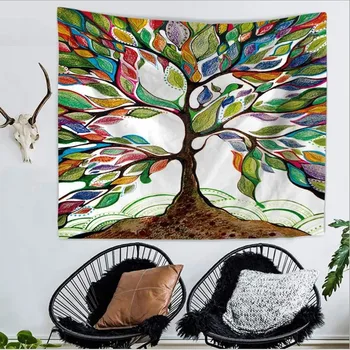 Home Decor Polyester Fabric Colorful Life Tree Tapestry Wall Hanging Throw Bohemian Door Curtain home decoration accessories
Home Decor Polyester Fabric Colorful Life Tree Tapestry Wall Hanging Throw Bohemian Door Curtain home decoration accessories