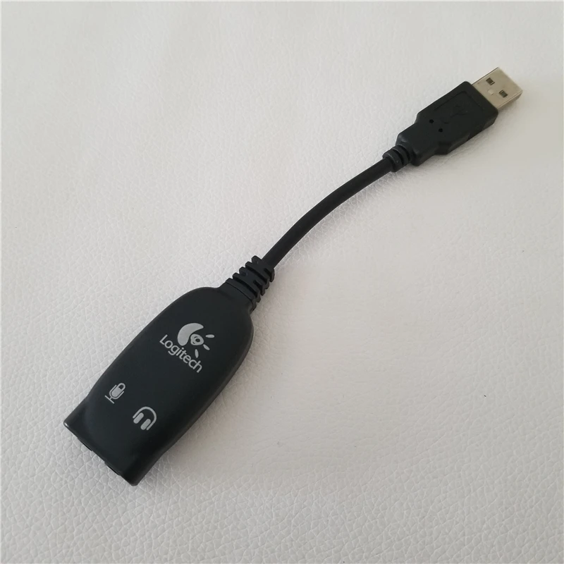 Logitech USB Sound Card USB to 3.5mm Mic Microphone + Headphone Earphone Jack Stereo Audio Sound Card
Logitech USB Sound Card USB to 3.5mm Mic Microphone + Headphone Earphone Jack Stereo Audio Sound Card