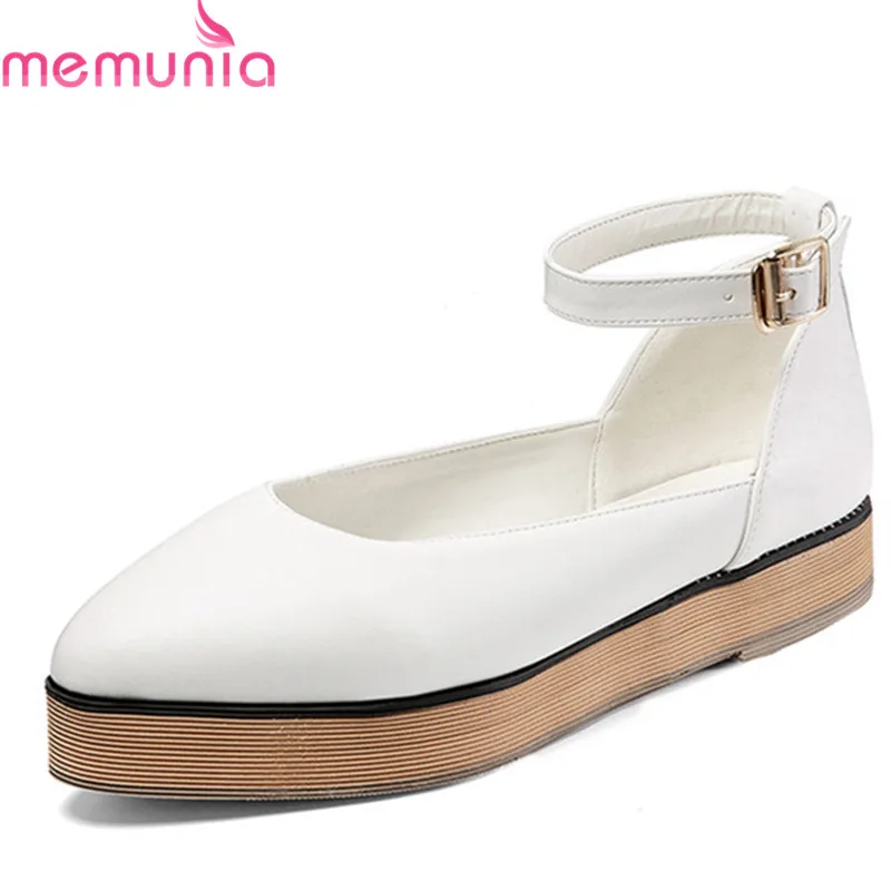 MEMUNIA 2019 big size 52 women flat platform shoes pointed toe pu summer shoes ankle buckle comfortable casual shoes woman
MEMUNIA 2019 big size 52 women flat platform shoes pointed toe pu summer shoes ankle buckle comfortable casual shoes woman