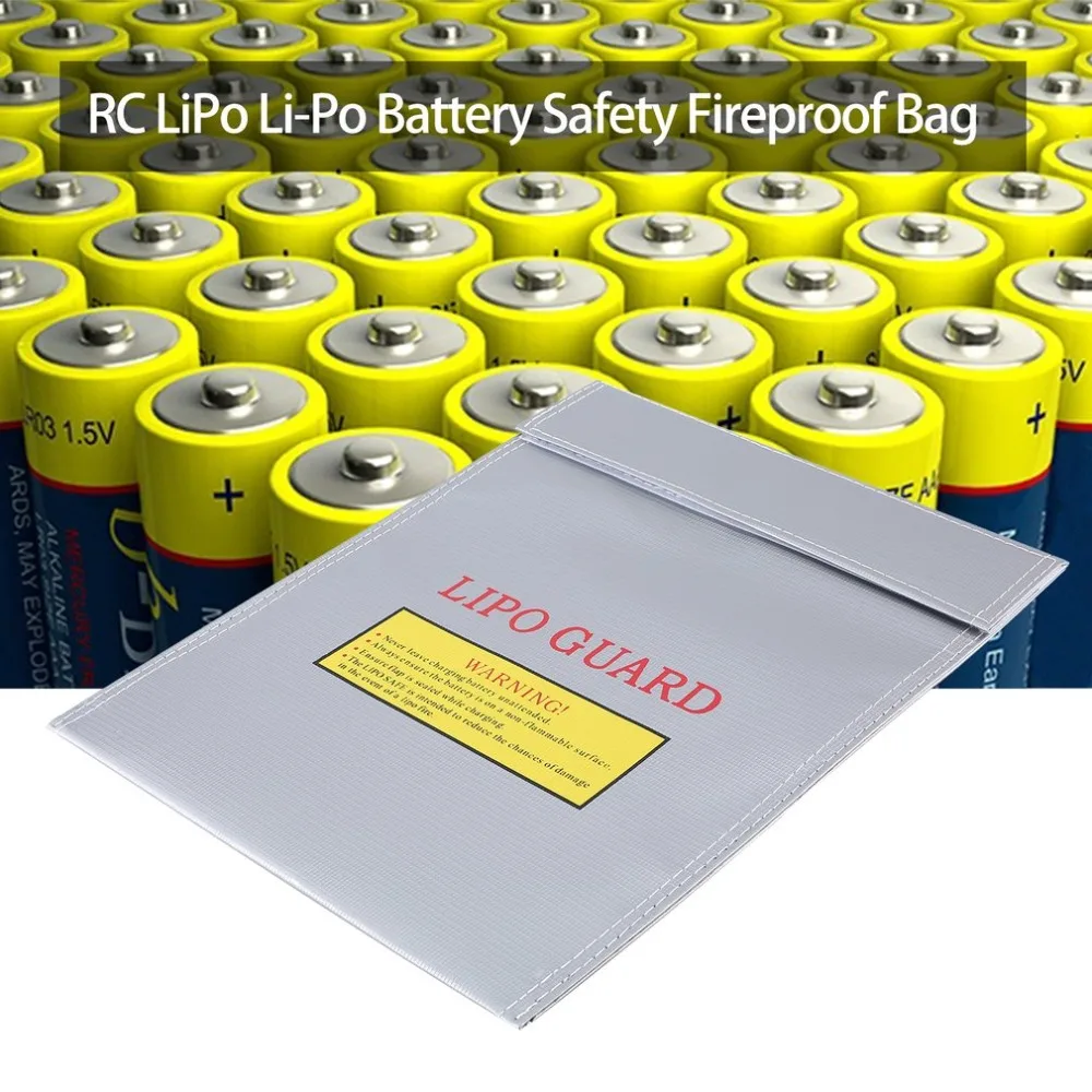 Portable Large Capacity Durable RC Li-Polymer Battery Safety Fireproof Storage Bag Case Safe Guard Charge Sack
Portable Large Capacity Durable RC Li-Polymer Battery Safety Fireproof Storage Bag Case Safe Guard Charge Sack