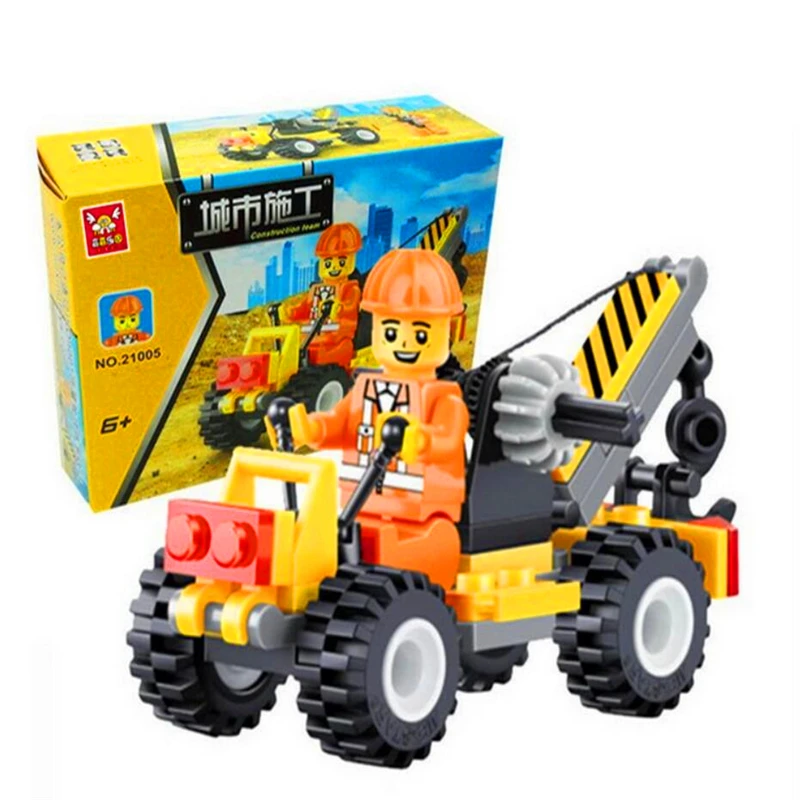 JIESTAR 21005 52Pcs Jigsaw Crane Trailer Car Building Blocks Brick Set Compatible LegoIN Educational Playmobil Toys For Children
JIESTAR 21005 52Pcs Jigsaw Crane Trailer Car Building Blocks Brick Set Compatible LegoIN Educational Playmobil Toys For Children