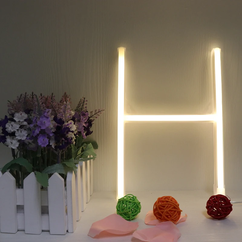 Neon Alphabet H Lamp 26 Letters LED Night Light For Birthday Wedding Party Bedroom Wall Hanging Decor
Neon Alphabet H Lamp 26 Letters LED Night Light For Birthday Wedding Party Bedroom Wall Hanging Decor