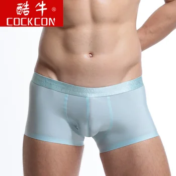 Cockcon Sexy Mens Underwear Ice Silk Boxers Men U Convex Pouch Shorts cueca boxers homme Seamless Male Panties
Cockcon Sexy Mens Underwear Ice Silk Boxers Men U Convex Pouch Shorts cueca boxers homme Seamless Male Panties