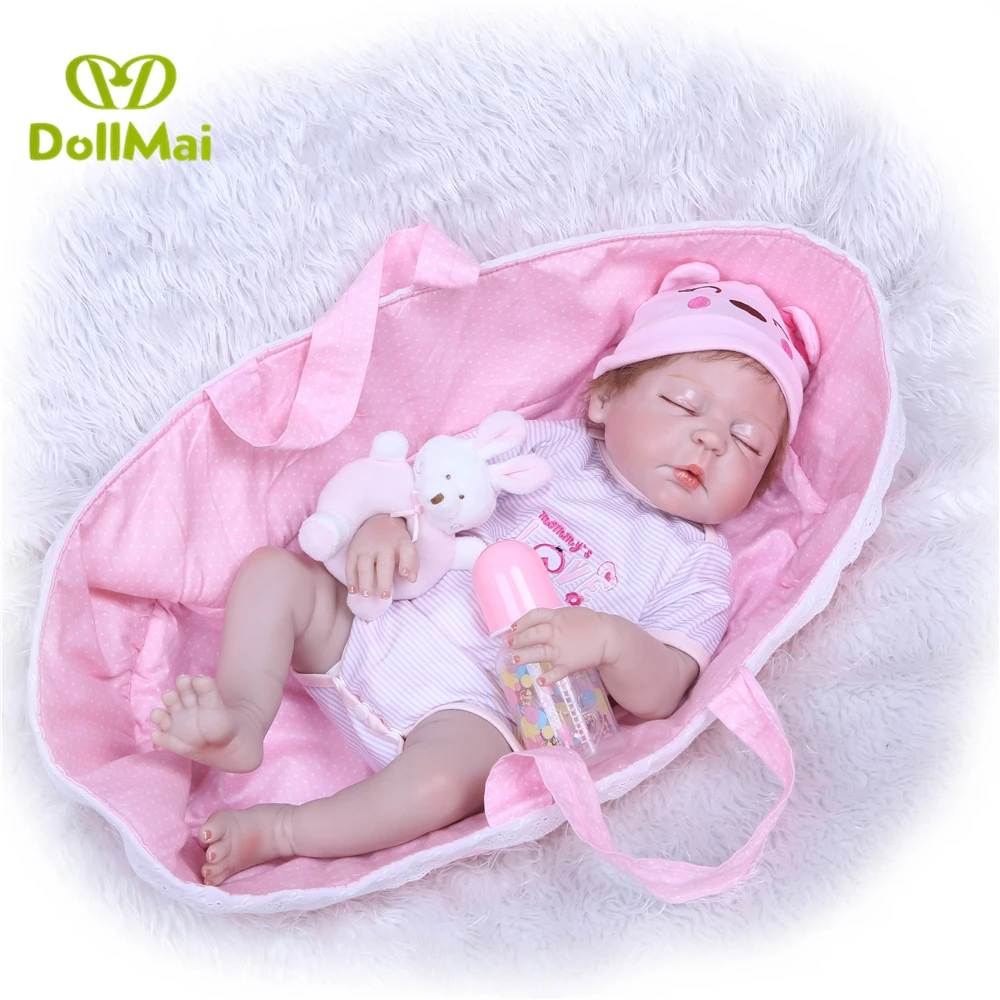 23"57cm Full silicone Reborn Baby Girl Doll Bebe Realistic modeling bathe lifelike Toy collectible Doll Children's Day Gifts
23"57cm Full silicone Reborn Baby Girl Doll Bebe Realistic modeling bathe lifelike Toy collectible Doll Children's Day Gifts
