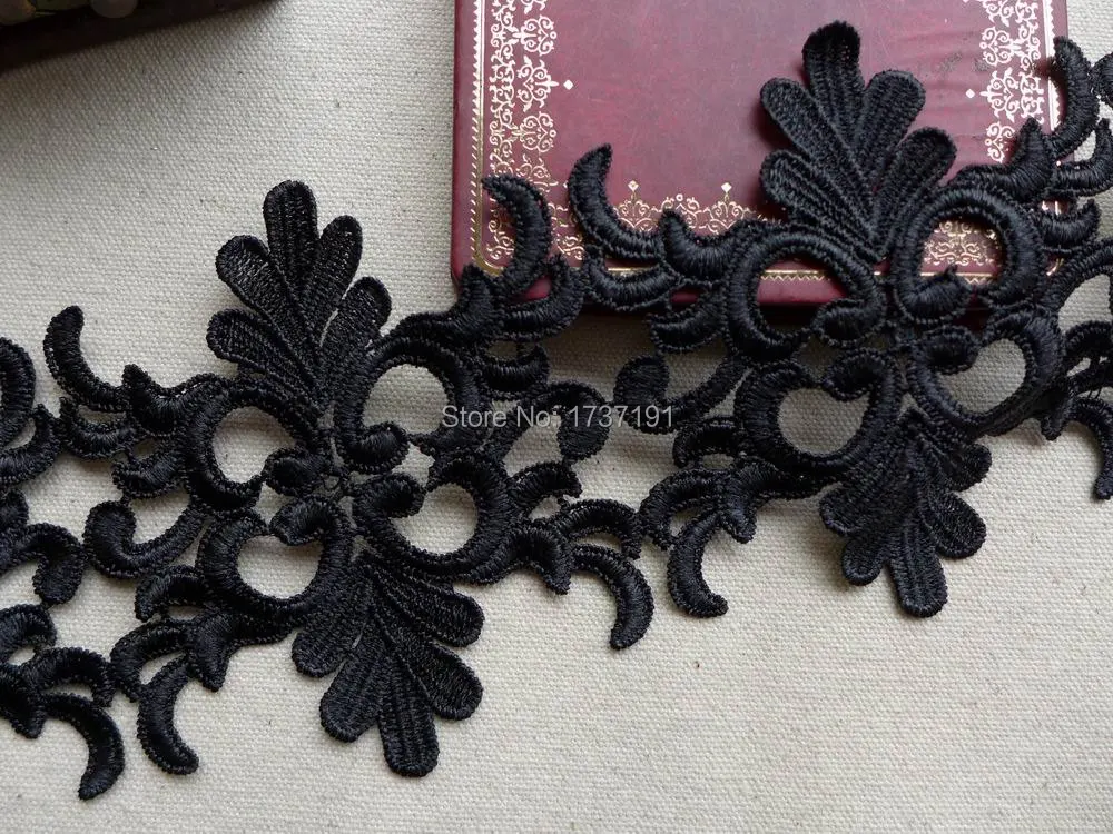 5 Yards VINTAGE-Style Wedding Bridal Venise Lace in Black For Veils, Applique, Lace Dress, Jewelry or Costume design
5 Yards VINTAGE-Style Wedding Bridal Venise Lace in Black For Veils, Applique, Lace Dress, Jewelry or Costume design
