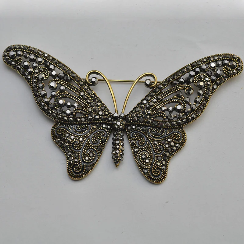 Blac Fashion Women Butterfly Brooches Pins For Women Perfect Rhinestone Crystal Hijab Pins And Broaches colares Broches Pins
Blac Fashion Women Butterfly Brooches Pins For Women Perfect Rhinestone Crystal Hijab Pins And Broaches colares Broches Pins