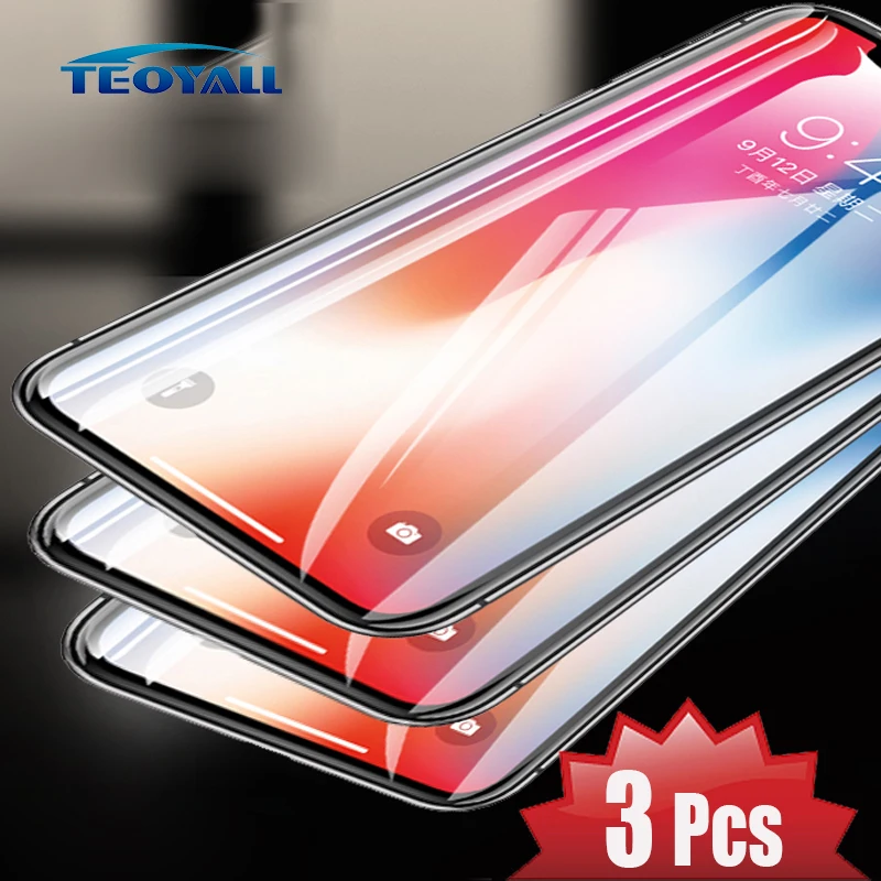 3PCS 9D Tempered Glass for iPhone XS Screen Protector on iPhone X XS Max XR Protective Glass iPhone 8 Plus 7 6 Screen Protection
3PCS 9D Tempered Glass for iPhone XS Screen Protector on iPhone X XS Max XR Protective Glass iPhone 8 Plus 7 6 Screen Protection