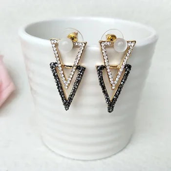 5 Pairs Triangle Fashion charm earrings handmade pave rhinestone dangle for women Jewelry Earrings ER473
5 Pairs Triangle Fashion charm earrings handmade pave rhinestone dangle for women Jewelry Earrings ER473