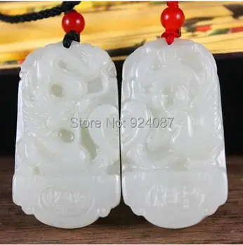 Hetian jade carved jade dragons and phoenixes of jade lovers of jade Nephrite pendant 
Hetian jade carved jade dragons and phoenixes of jade lovers of jade Nephrite pendant