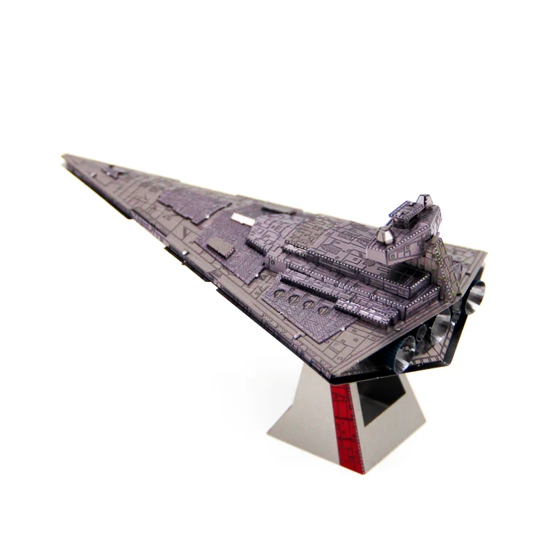 

Creative Colorful Imperial Star Destroyer Model Assembled Toy 3D DIY Stereoscopic Metal Star War Spacecraft Jigsaw Puzzle Toys