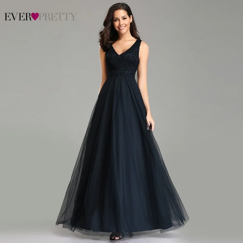 Navy Blue Bridesmaid Dresses Ever Pretty A-Line V-Neck Appliques Elegant Women Dresses For Wedding Party Vestido Madrinha 2019
Navy Blue Bridesmaid Dresses Ever Pretty A-Line V-Neck Appliques Elegant Women Dresses For Wedding Party Vestido Madrinha 2019