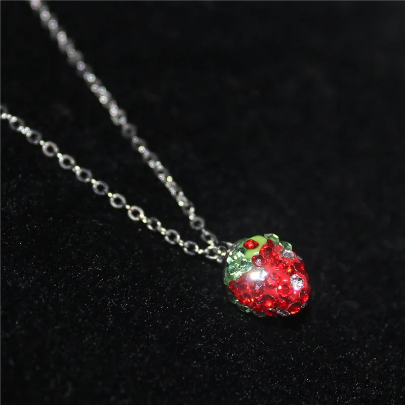2019 new fashion brand jewelry silver plated Necklace & Pendants strawberry simple necklace for women girl gift
2019 new fashion brand jewelry silver plated Necklace & Pendants strawberry simple necklace for women girl gift