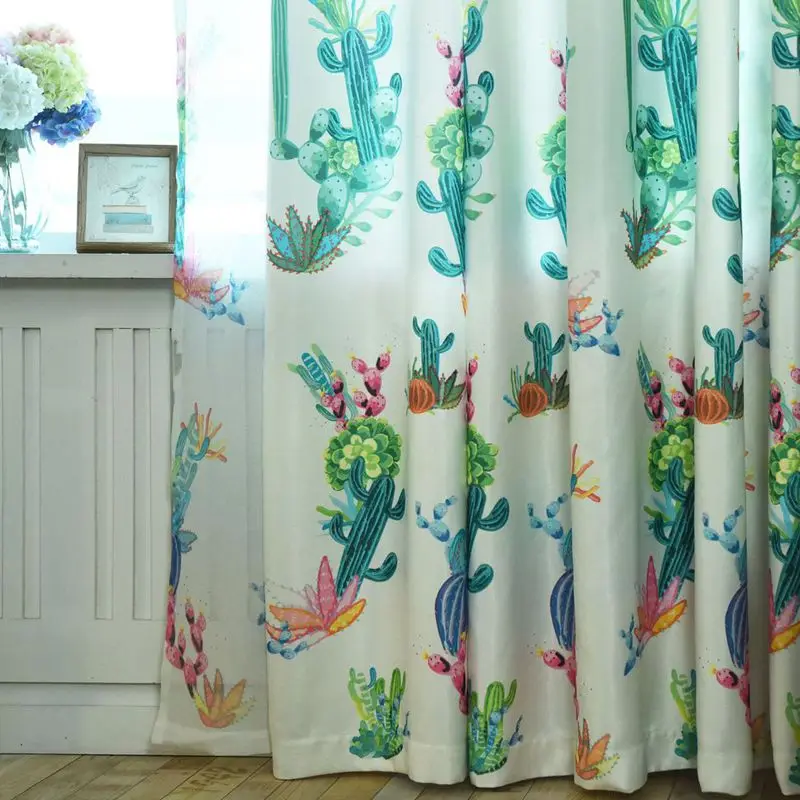 Simple Modern Nordic Plant Personality Curtains for Living Room New Creative Cactus Pattern for Children Bedroom Tulle
Simple Modern Nordic Plant Personality Curtains for Living Room New Creative Cactus Pattern for Children Bedroom Tulle