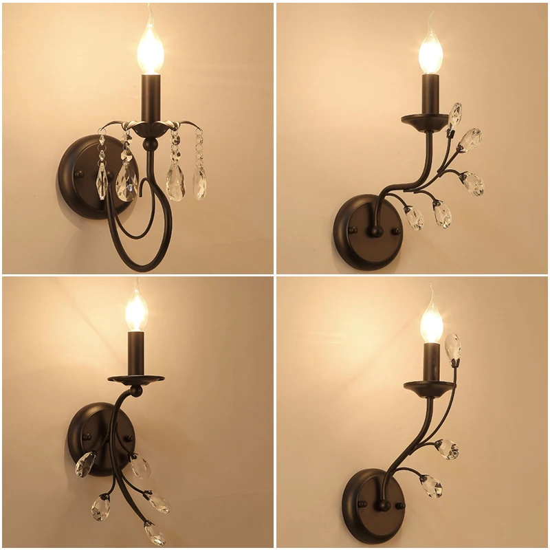 Modern Crystal wall Lamps Living Room beside bedside Crystal wall light luxury E14 candle crystal wall lamp
Modern Crystal wall Lamps Living Room beside bedside Crystal wall light luxury E14 candle crystal wall lamp