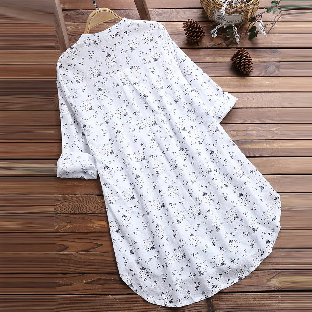 Womens Blouses V-Neck Pleated Floral Print Long Sleeve Casual Tops Blouse Dames Blouses Lange Mouwen Blusas Hot Sales
Womens Blouses V-Neck Pleated Floral Print Long Sleeve Casual Tops Blouse Dames Blouses Lange Mouwen Blusas Hot Sales