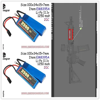 EMERSON 11.1V 2300mah High capacity 2+1 15C/20C/30C ONE Strip Li-ion AIRSOFT CRANE Connectors BATTERY Hunting Party Supplies
EMERSON 11.1V 2300mah High capacity 2+1 15C/20C/30C ONE Strip Li-ion AIRSOFT CRANE Connectors BATTERY Hunting Party Supplies