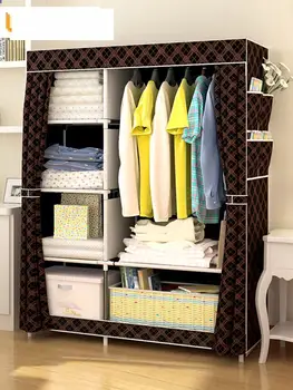 Wardrobe simple cloth wardrobe home single dormitory wardrobe assembly hanging simple children's steel storage cabinet 
Wardrobe simple cloth wardrobe home single dormitory wardrobe assembly hanging simple children's steel storage cabinet