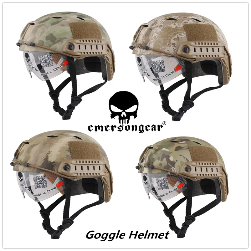 Emersongear FAST Helmet with Protective Goggle Base Jump Type helmet Military airsoft EM8818F EM8818C EM8818D EM8818E EM8818G Emersongear FAST Helmet with Protective Goggle Base Jump Type helmet Military airsoft EM8818F EM8818C EM8818D EM8818E EM8818G