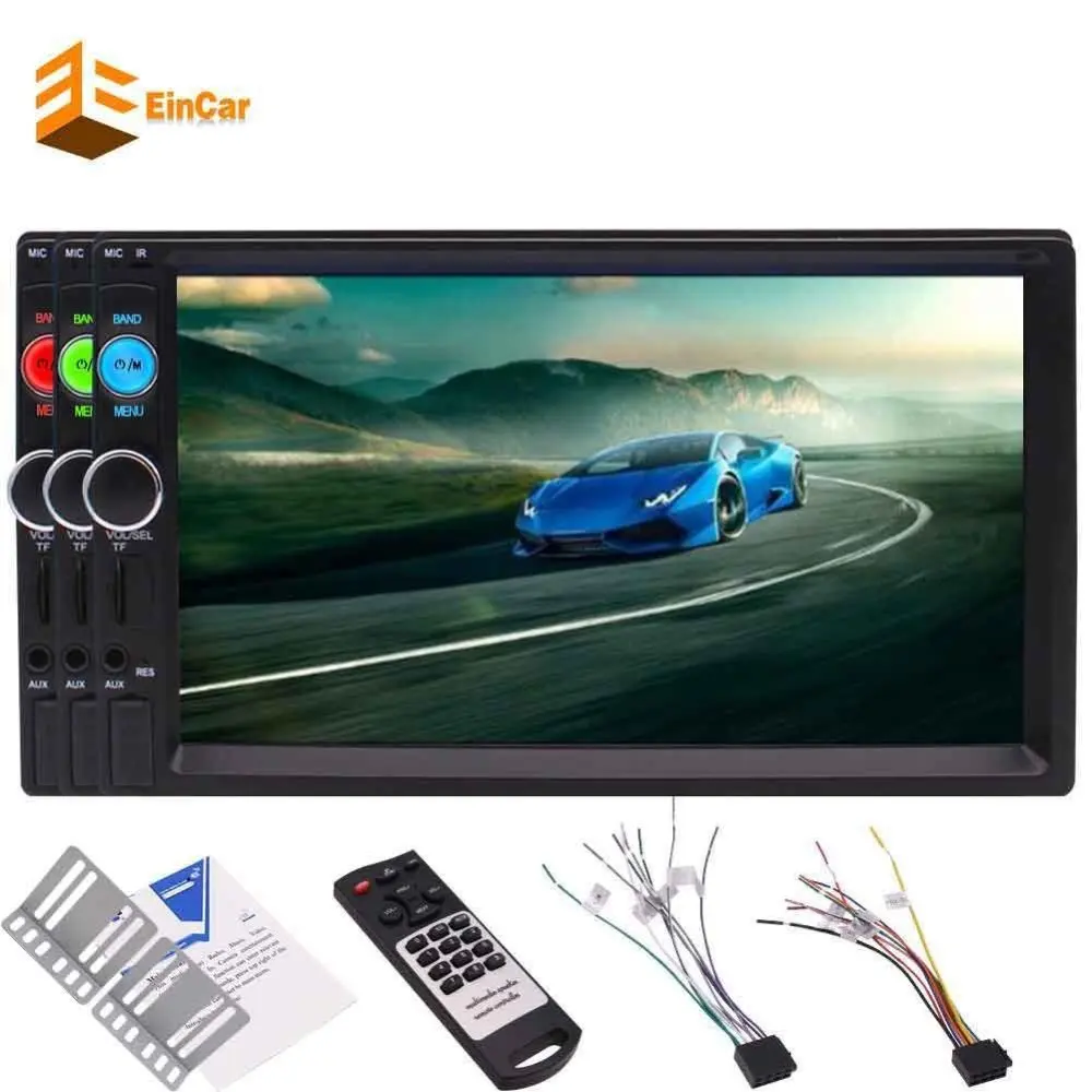 EinCar 7 Inch 2 Din Car headunit Stereo MP5 Player HD Bluetooth Car Radio MP5 Touch Screen Car kit Bluetooth FM Radio Video
EinCar 7 Inch 2 Din Car headunit Stereo MP5 Player HD Bluetooth Car Radio MP5 Touch Screen Car kit Bluetooth FM Radio Video