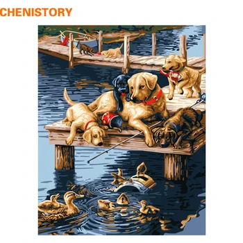 CHENISTORY Playing Dogs Animasl Diy Painting By Numbers Kits Acrylic Picture Modern Wall Art Hand Painted Oil Painting For Child
CHENISTORY Playing Dogs Animasl Diy Painting By Numbers Kits Acrylic Picture Modern Wall Art Hand Painted Oil Painting For Child