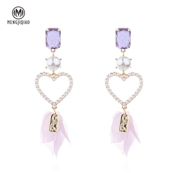 MENGJIQIAO 2018 New Korean Crystal Petal Flower Drop Earrings Fashion Hollow Love Heart Simulated Pearl Elegant Long Pendientes
MENGJIQIAO 2018 New Korean Crystal Petal Flower Drop Earrings Fashion Hollow Love Heart Simulated Pearl Elegant Long Pendientes