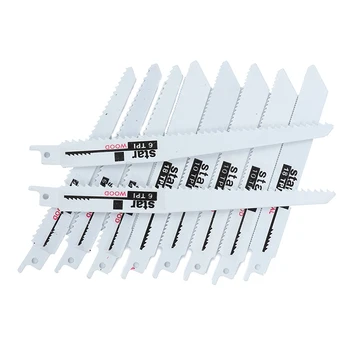 10pcs/Set 6" 8" Metal Wood Cutting Reciprocating Saw Blades Metal Woodworking Cutting Tool
10pcs/Set 6" 8" Metal Wood Cutting Reciprocating Saw Blades Metal Woodworking Cutting Tool