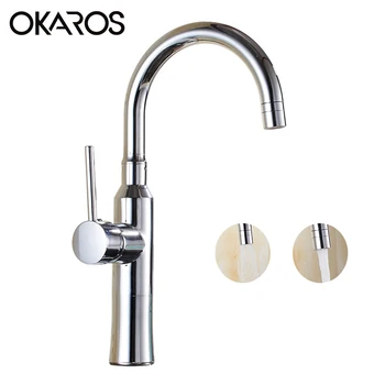 OKAROS kitchen sink faucet with dual function and shower spray single lever high spout black mixer tap C9143
OKAROS kitchen sink faucet with dual function and shower spray single lever high spout black mixer tap C9143