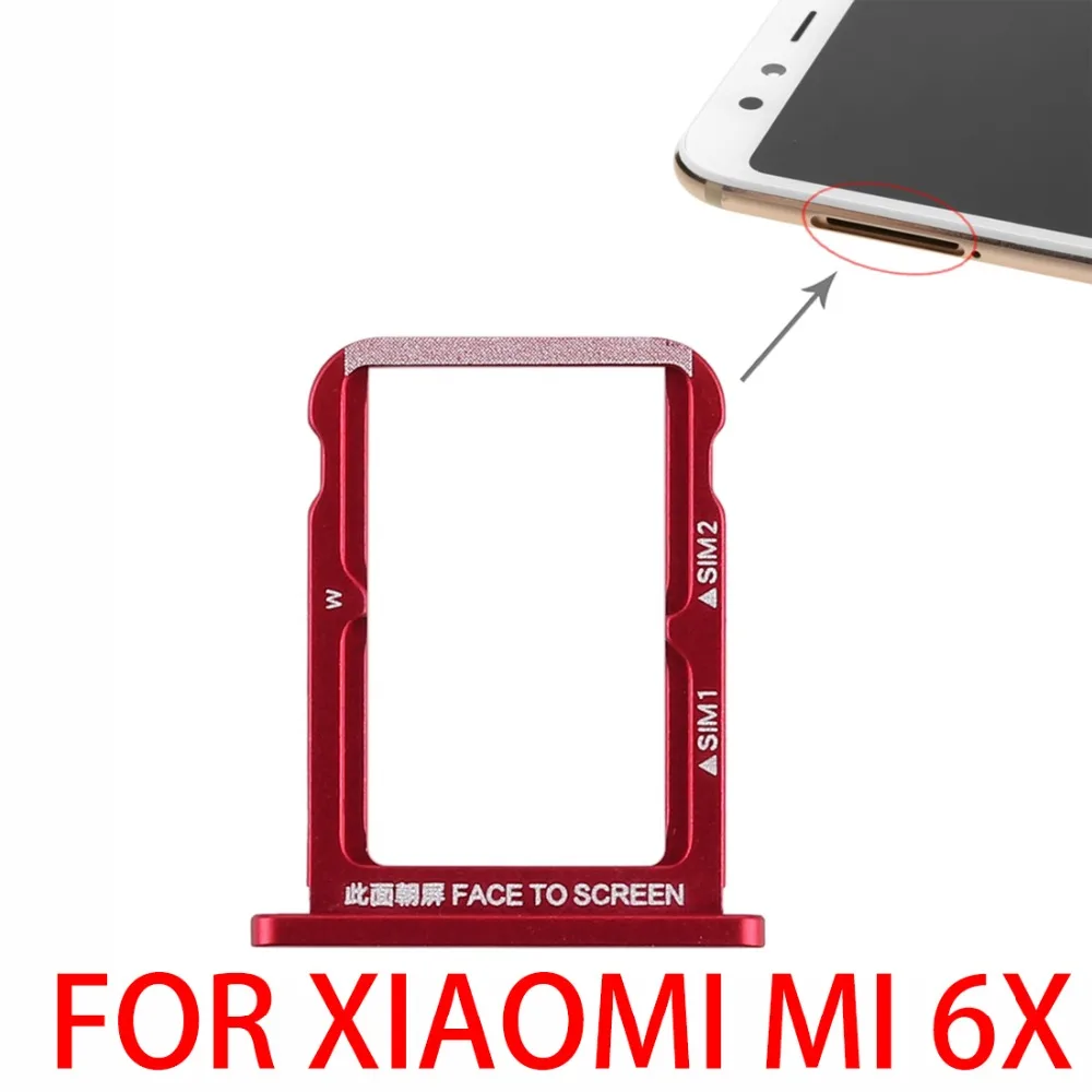 Лоток с двумя/одинарными Sim картами для Xiaomi Mi 6X/Mi Max 5 цветов держатель 3 слотами