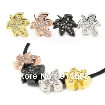 Free Shipping New 9*11mm Mixed Color Mosaic Cubic Zirconia Leaf Brass Beads Accessories For Charm Bracelet Necklace Jewelry DIY
Free Shipping New 9*11mm Mixed Color Mosaic Cubic Zirconia Leaf Brass Beads Accessories For Charm Bracelet Necklace Jewelry DIY