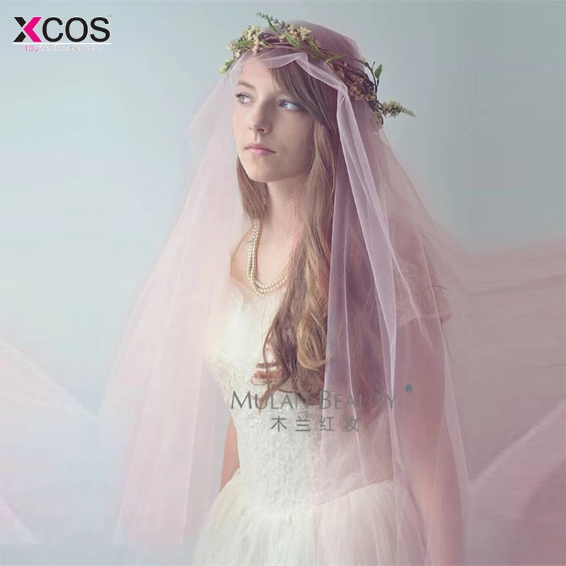 Voile Mariage 3M One Layer Cut Edge Pink Cathedral Wedding Veil Long Bridal Veil Cheap Wedding Accessories Veu de Noiva
Voile Mariage 3M One Layer Cut Edge Pink Cathedral Wedding Veil Long Bridal Veil Cheap Wedding Accessories Veu de Noiva