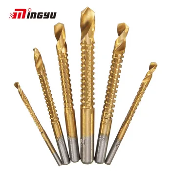 6pcs 3 to 8mm HSS Steel Plastic Metal Hole Grooving Drill Saw Sawtooth Titanium Coated Electric Drill Bit Woodworking Tools
6pcs 3 to 8mm HSS Steel Plastic Metal Hole Grooving Drill Saw Sawtooth Titanium Coated Electric Drill Bit Woodworking Tools