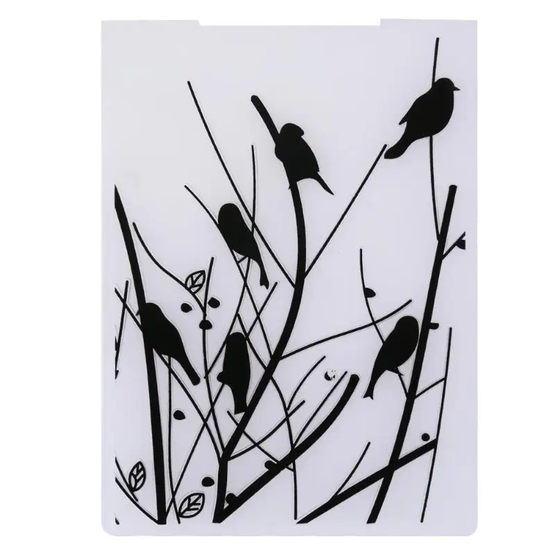 Plastic Embossing Folder Birds/Branches/Dots Plastic Embossing Folder for Scrapbooking DIY Photo Album Card Decoration
Plastic Embossing Folder Birds/Branches/Dots Plastic Embossing Folder for Scrapbooking DIY Photo Album Card Decoration