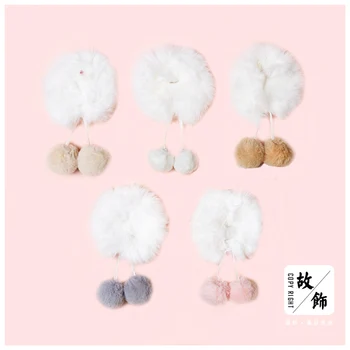 Sweet lolita princess elastic hair band Winter soft warm Rex Rabbit hair band rubber band double ball horsetail hair GSH174
Sweet lolita princess elastic hair band Winter soft warm Rex Rabbit hair band rubber band double ball horsetail hair GSH174