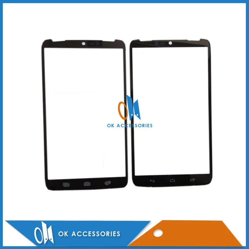 Черный цвет для Motorola For Moto Droid Turbo XT1254 XT1225 внешний стеклянный экран с лентой 10