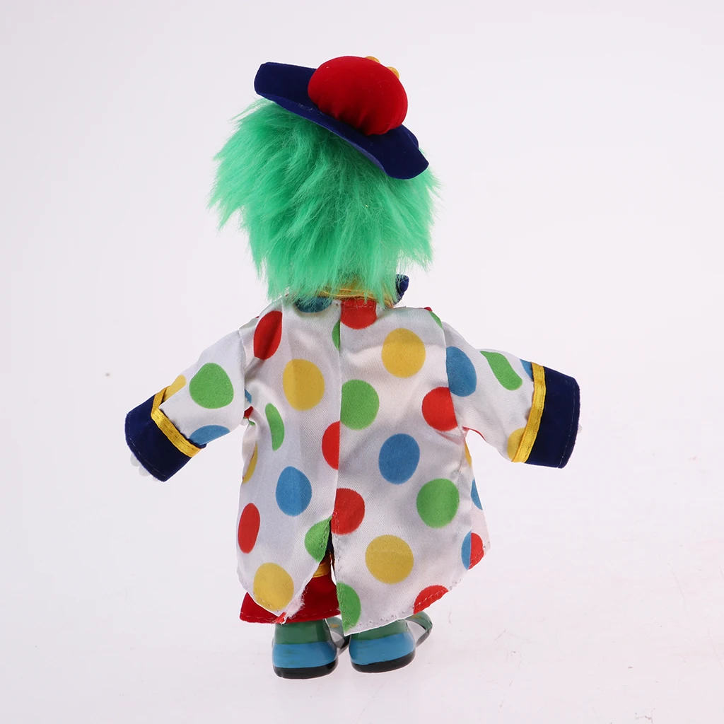 2Pcs 18cm Porcelain Doll Harlequin Clown Doll Figures Delicate Arts Crafts for Valentine Gifts