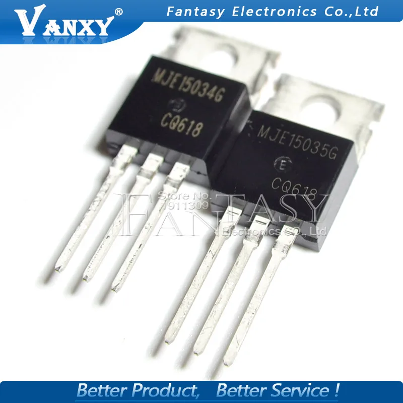 10pcs MJE15034G TO-220 MJE15035G TO220 (5PCS MJE15034 + 5PCS MJE15035 ) new original
10pcs MJE15034G TO-220 MJE15035G TO220 (5PCS MJE15034 + 5PCS MJE15035 ) new original