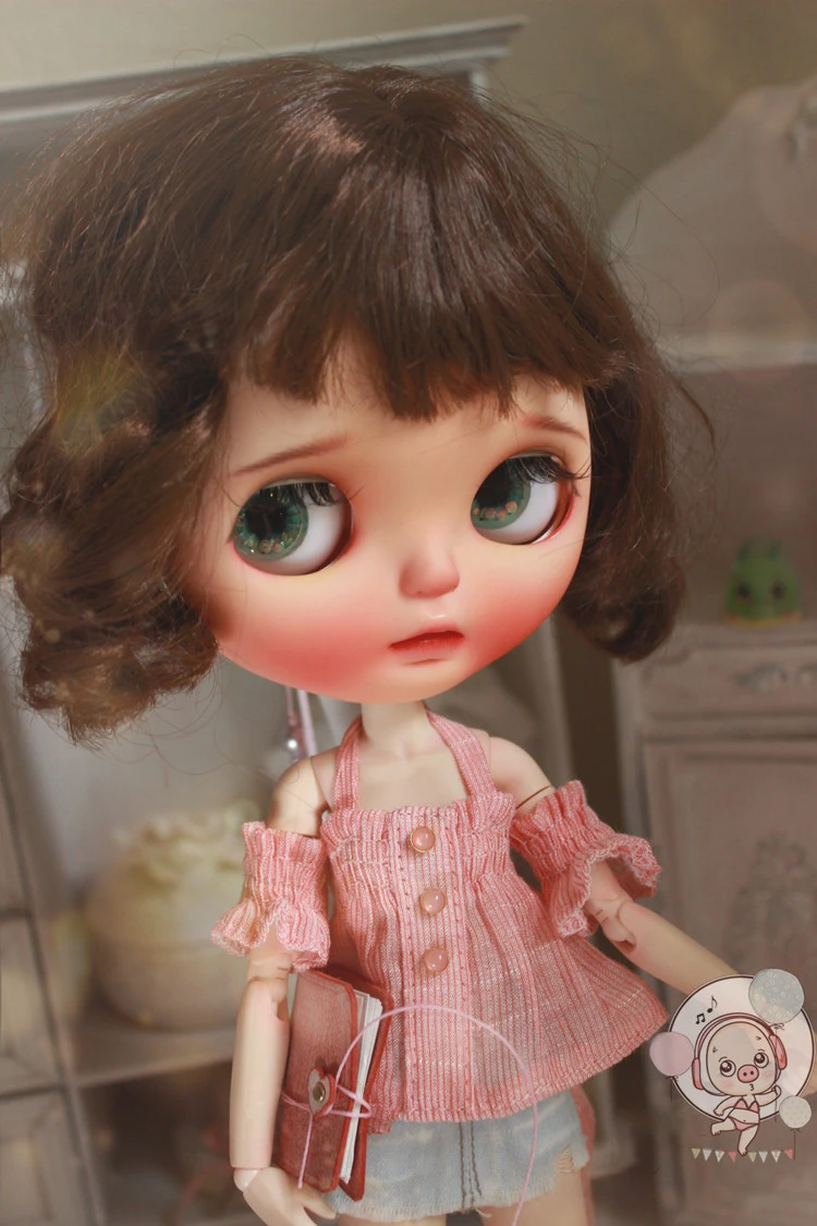 1pcs Lady Dolls Clothing Strapless Pink Shirt Off shoulder Tops brown Hat for blyth 1/6 Dolls accessories clothes for dolls
1pcs Lady Dolls Clothing Strapless Pink Shirt Off shoulder Tops brown Hat for blyth 1/6 Dolls accessories clothes for dolls