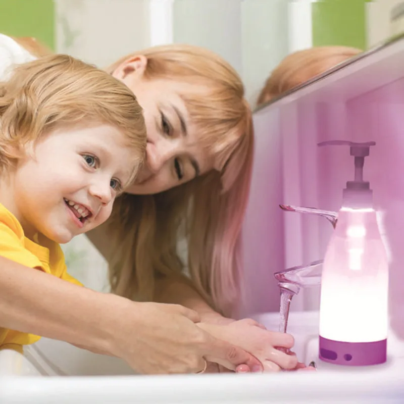 Lighted Liquid Soap Bottle Brite Dispenser Motion-Activated LED Soothing 7Color Guide Nightlight for Household Kitchen bathroom
Lighted Liquid Soap Bottle Brite Dispenser Motion-Activated LED Soothing 7Color Guide Nightlight for Household Kitchen bathroom