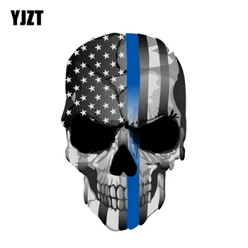 YJZT 10.8CM*17CM Accessories Punisher Skull Blue Line USA Car Sticker Decal PVC 6-0007
YJZT 10.8CM*17CM Accessories Punisher Skull Blue Line USA Car Sticker Decal PVC 6-0007