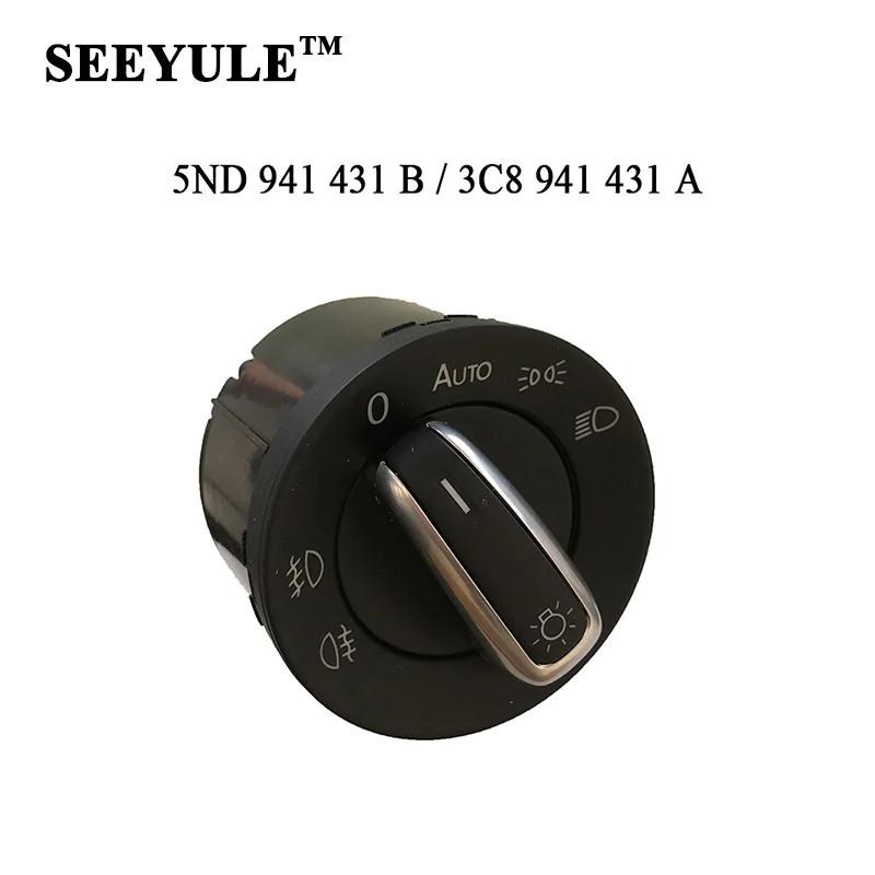 1pc SEEYULE 5ND 941 431B / 3C8 941 431A Car Headlight Switch 5ND 941 431 B for VW MK5/R32/MK6/MK6 Golf R/Passat B6/Passat CC
1pc SEEYULE 5ND 941 431B / 3C8 941 431A Car Headlight Switch 5ND 941 431 B for VW MK5/R32/MK6/MK6 Golf R/Passat B6/Passat CC