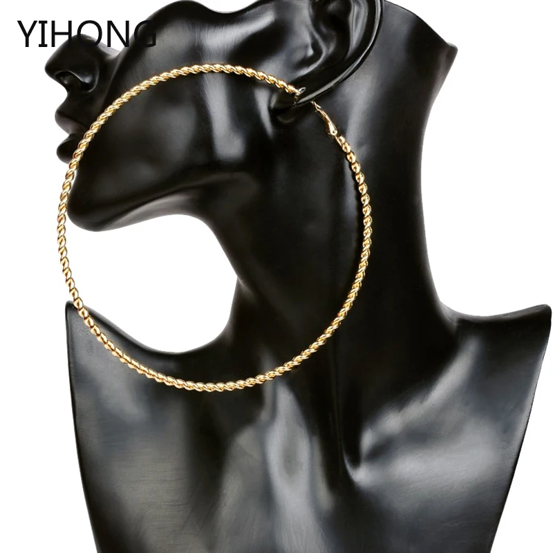 large circle hoop earrings twist the ropes gold iron plate fashion jewelry for women earrings wholesale promotion
large circle hoop earrings twist the ropes gold iron plate fashion jewelry for women earrings wholesale promotion