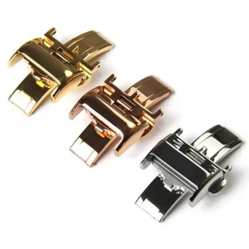 12mm 14mm 16mm 18mm Stainless Steel Watch Band Buckle Leather Strap Rose Gold Silver For Longines Watch Butterfly Folding Clasp
12mm 14mm 16mm 18mm Stainless Steel Watch Band Buckle Leather Strap Rose Gold Silver For Longines Watch Butterfly Folding Clasp