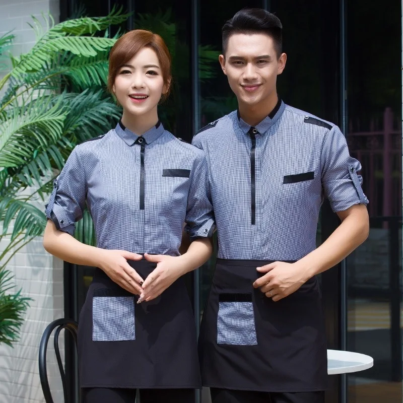 Long Sleeve Restaurant Waiter Uniform for Women Hotel Food Service Wrok Wear Men Coffee Shop Waitess Uniform Cafe Chef Jacket 89
Long Sleeve Restaurant Waiter Uniform for Women Hotel Food Service Wrok Wear Men Coffee Shop Waitess Uniform Cafe Chef Jacket 89